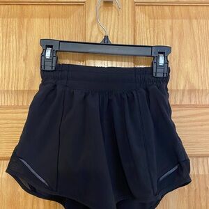 Women's Black Lululemon Athletic Shorts